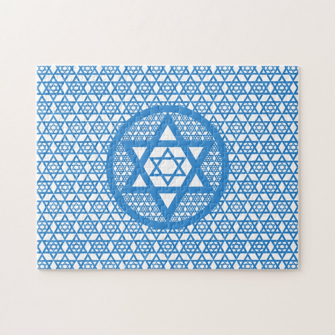 Hanukkah Star of David Jigsaw Puzzle Zazzle