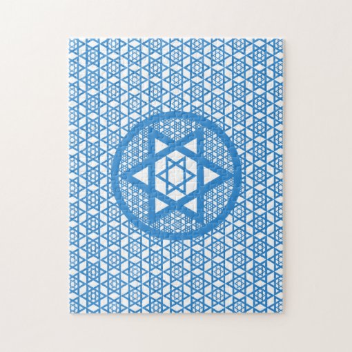 Hanukkah Star of David Jigsaw Puzzle Zazzle