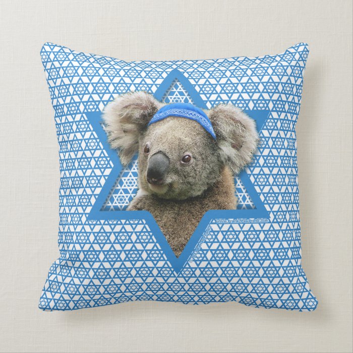 Hanukkah Star of David   Koala Bear Pillow