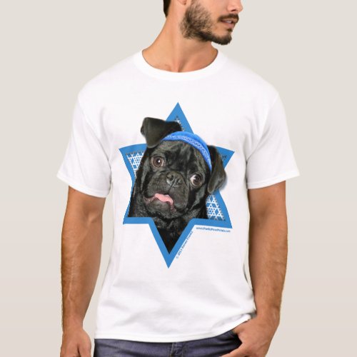 Hanukkah Star of David _ Pug _ Ruffy T_Shirt