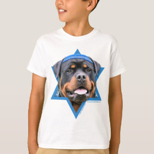 Hanukkah Star of David - Rottweiler T-Shirt