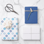 Hanukkah Star of David Set Wrapping Paper Sheets<br><div class="desc">An amazing design,  this Star of David themed wrapping paper is perfect for Hanukkah and Jewish related events.  Featuring different shades of blue Star of David patterns on a white background,  the set has blue and white wrapping paper.  Place your order today!

Artwork created by: AMBillustrations 
http://www.etsy.com/shop/AMBillustrations/</div>