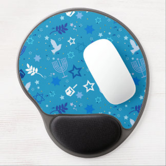 Hanukkah Stars Gel Mouse Pad