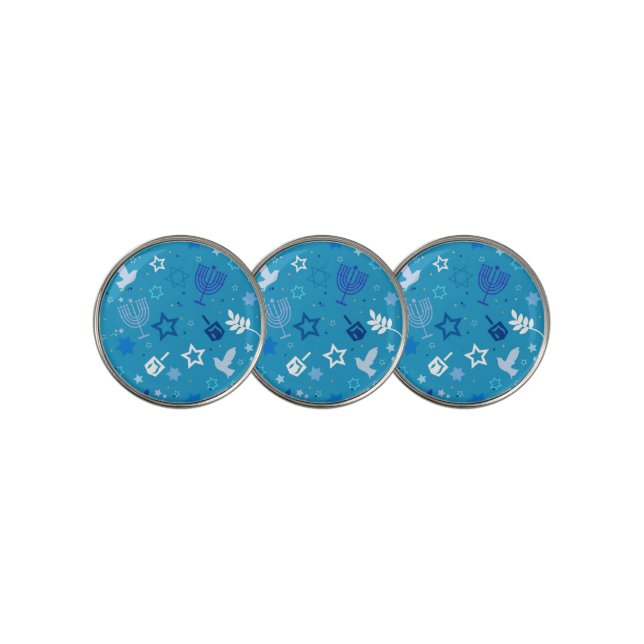 Hanukkah Stars Golf Ball Markers (3 Up)