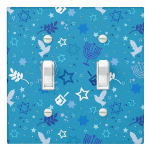 Hanukkah Stars Light Plate