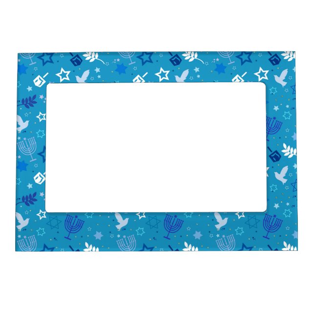 Hanukkah Stars Magnetic Picture Frame (Front)