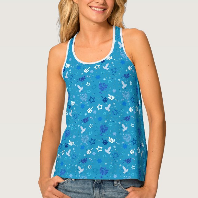 Hanukkah Stars Tank Top (Front)