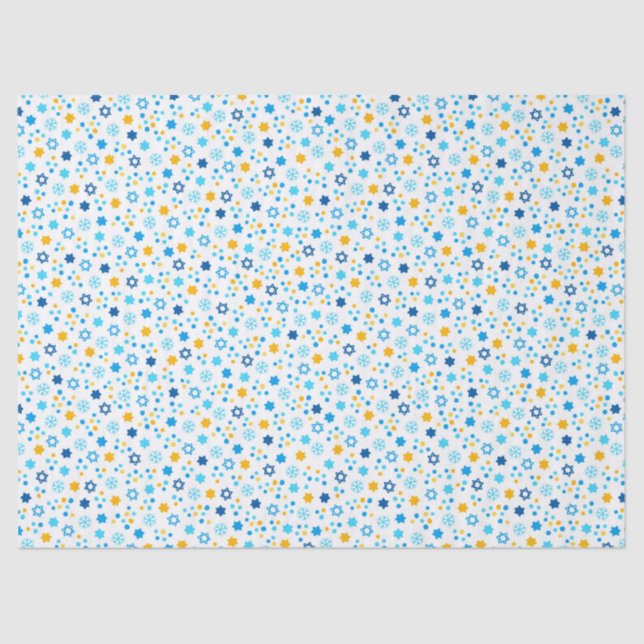 Hanukkah Stars Tissue Paper (Front)