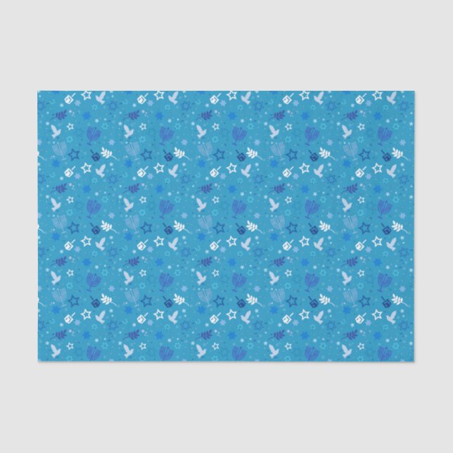 Hanukkah Stars Tissue Paper (Front)