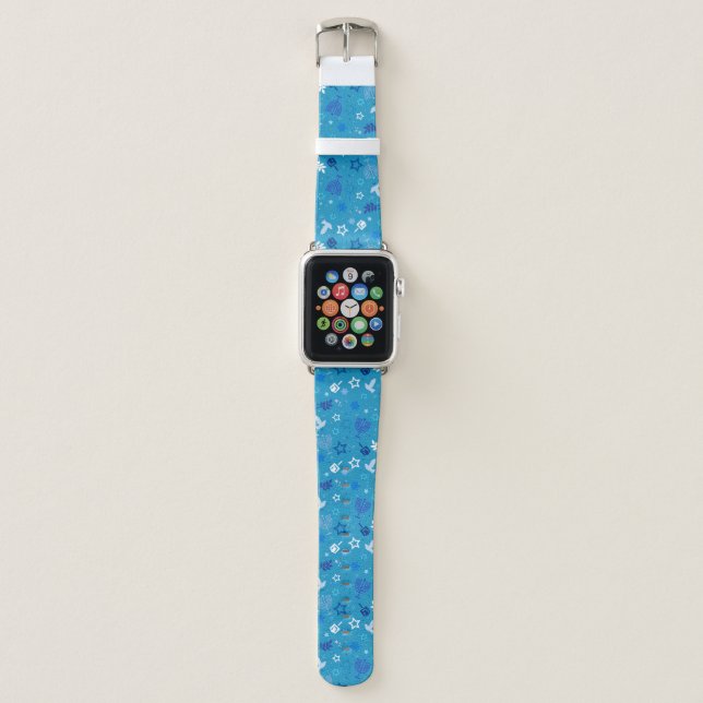 Hanukkah Stars Watch Band (Front)