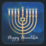 Hanukkah Stickers<br><div class="desc">This large size sticker is shown with a festive Hanukkah holiday print.
Customize this item or buy as is.




Stock Image</div>