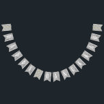 Hanukkah Swallowtail Banner Simply Elegant<br><div class="desc">Hanukkah Swallowtail Banner, "Simply Elegant" design, Swallowtail shaped, Bunting Banner. This Hanukkah, Swallowtail Banner is made up of 16 customizable swallowtail shaped flags. Personalize the text by choosing your favorite font color, size, style and wording. Thanks for shopping and stopping by. Happy Chanukah/Hanukkah! Style: Party Bunting Banner Life's a party,...</div>