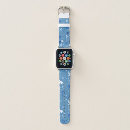 Hanukkah Symbols Apple Watch Band