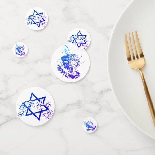 Hanukkah Table Confetti