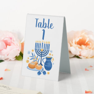 Hanukkah  table tent