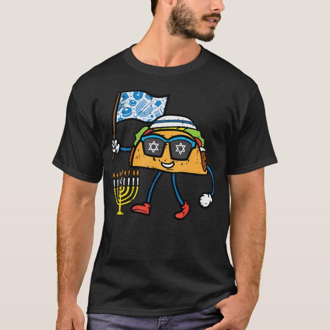 Hanukkah Tacos Chanukah Jewish Mexican Food Men Wo T-Shirt (Front)