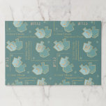 Hanukkah Tearaway Placemat Pad Great Miracle Turqu<br><div class="desc">Hanukkah Tearaway Placemat Pad/"A Great Miracle Happened There" Personalize by adding text anywhere on the placemat. Choose your favorite font style, color, and size. This design can be transferred to other Zazzle products. Be sure to check preview for perfect fit on product. Thanks for stopping and shopping by. Much appreciated!...</div>