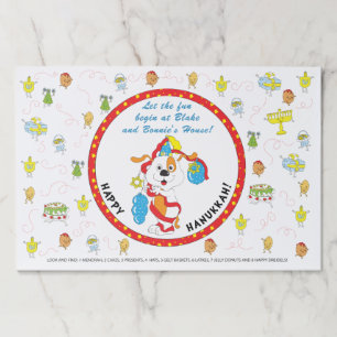 Hanukkah Tearaway Placemat Pad/"Look & Find Game"