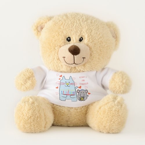 Hanukkah Teddy Bear Cat  Mouse