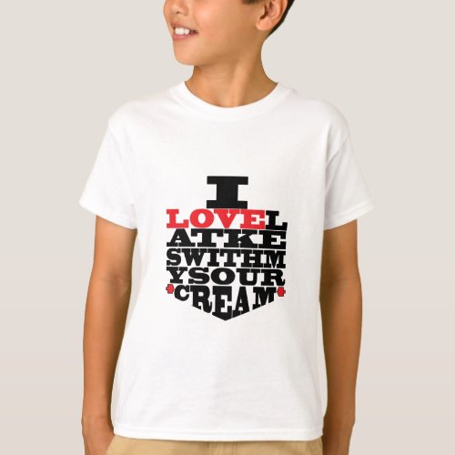 Hanukkah Tee Shirt Kids I Love Latkes