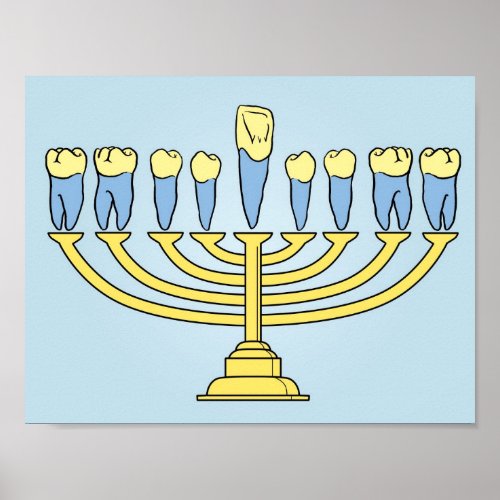 Hanukkah Teeth Poster