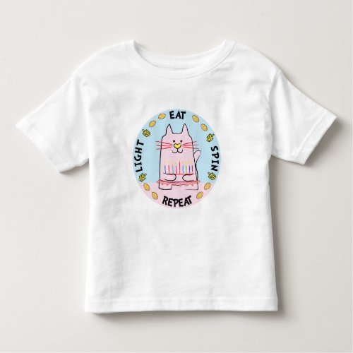 Hanukkah Toddler Jersey T_Shirt Spin Repeat