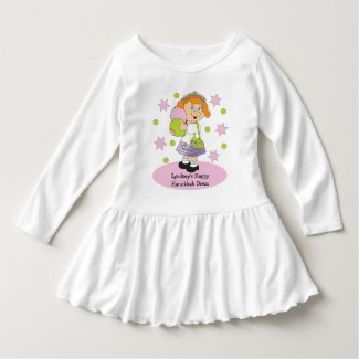 Hanukkah Toddler&#39;s Ruffle Dress Personalize