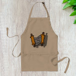 Hanukkah Torah Scroll Jewish Holiday Celebration Adult Apron<br><div class="desc">cook your favorite holiday meals in this hanukkah scroll apron. whether you are frying latkes or baking jelly donuts, this festive apron protects your clothes while displaying a beautiful torah illustration. the whimsical design makes it a great gift for the family chef or a fun accessory for hosting a chanukah...</div>