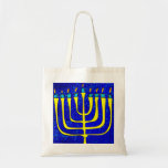 Hanukkah Tote Bag<br><div class="desc">Our Hanukkah collection showcases our signature menorah design, so you can pay tribute to your heritage in a festive way. Whether you’re looking for comfy T-shirts or stylish throw pillows—or you want to adorn your walls or holiday table with cool decor—we have something for everyone. You can use our greeting...</div>