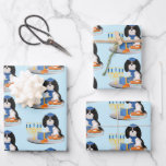 Hanukkah Tri-Colored Cavalier King Charles Spaniel Wrapping Paper Sheets<br><div class="desc">This original Hanukkah inspired Tri-Colored Cavalier King Charles Spaniel design is perfect for the holidays. Tri Moms and Dads will be smiling with delight. This Tri-Color Cavalier King Charles Spaniel design can be found on t-shirts, gifts, mugs, and more. Make sure to check out all of my unique Cavalier gifts...</div>