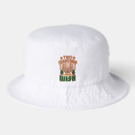 Hanukkah Two Traditions One Wish Christmukkah Bucket Hat<br><div class="desc">Hanukkah best wishes with this cool and cute Two Traditions One Wish card featuring the Star of David, Christmas trees and a menorah. Customize the message on the back by clicking on the "Personalize" link above</div>