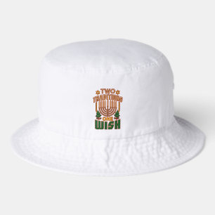 Hanukkah Two Traditions One Wish Christmukkah Bucket Hat