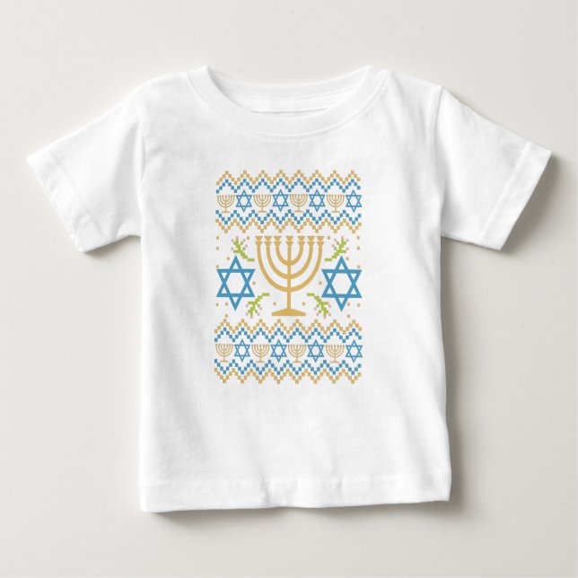 Hanukkah Ugly Sweater Jewish Holiday Gift (Front)