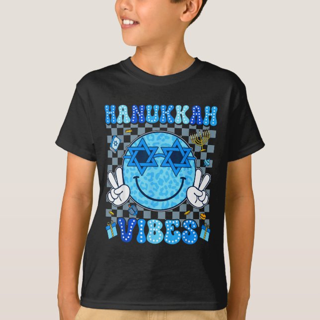 Hanukkah Vibes Chanukah Pajama Happy Hanukkah Men  T-Shirt (Front)