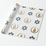 hanukkah wrapping paper<br><div class="desc">hanukkah wrapping paper and you can customize your size</div>