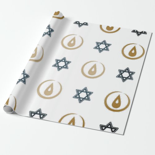 hanukkah wrapping paper