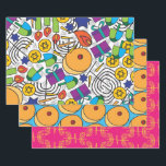 Hanukkah Wrapping Paper<br><div class="desc">Wrap your Hanukkah presents with this colorful and exciting holiday-themed paper!</div>