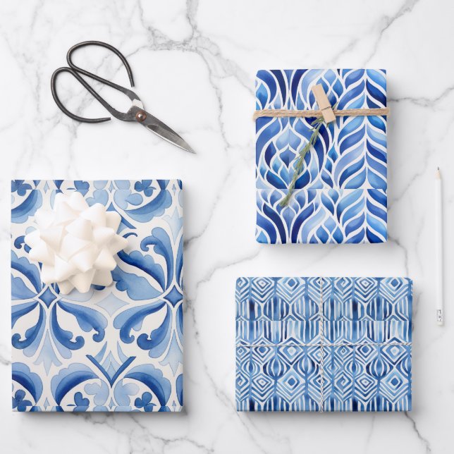 Hanukkah  wrapping paper sheets (Front)