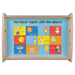 Hanukkah Zeevie and Friends Serving Tray