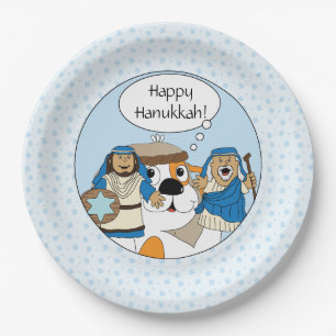 Hanukkah Zeevie and the Maccabees Paper Plates