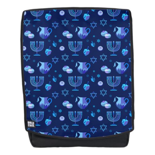 Hanukkiah Happy Hanukkah Jewish Holiday Menorah Backpack