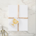 Hanukkiah Happy Hanukkah Jewish Holiday Menorah  Foil Gift Tags<br><div class="desc">Hanukkiah Happy Hanukkah Jewish Holiday Menorah Luxury Design Hanukkiah Symbol. Happy Hanukkah Party Jewish Holiday Gold Menorah. Jewish Holiday Chanukkah Decoration with traditional Chanukah decorative hanukkiah label - Gold color hanukkiah menorah, candlestick with candles, star of David and glowing lights illustration. Hanukkah Festival of lights Event Decoration. Jerusalem, Israel. Crafts...</div>