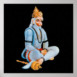 HANUMAN - ANJANEYA - HINDU - BUDDHAISM POSTER