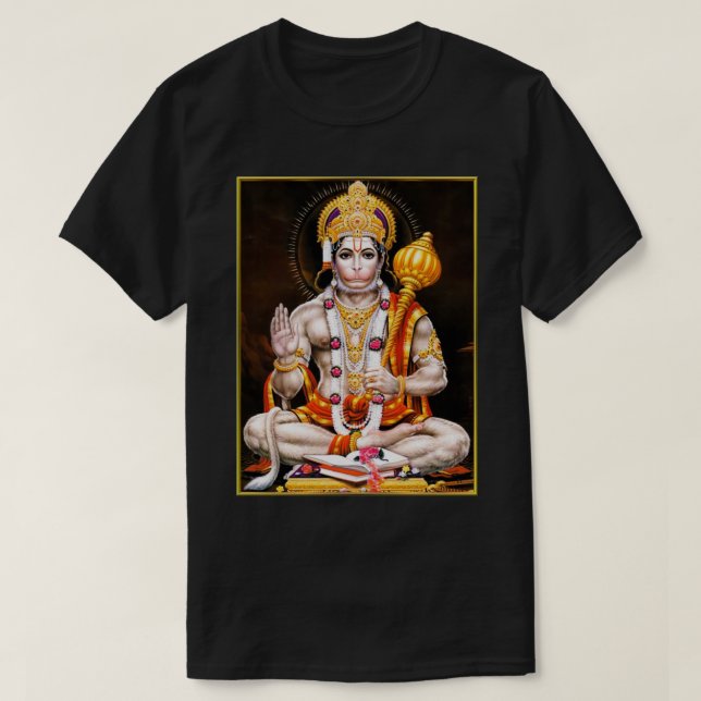 Hanuman Fitted T-Shirt (Design Front)