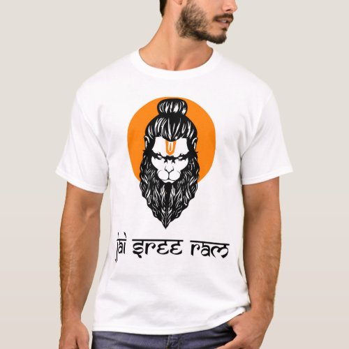 Hanuman Jai Shree Ram T_Shirt