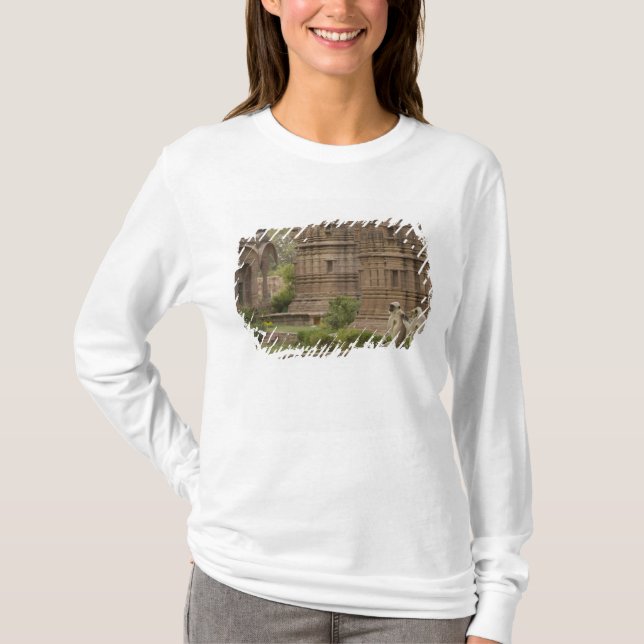 Hanuman Langurs or Black-faced, Common or Grey T-Shirt (Front)