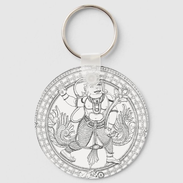 Hanuman Monkey God Keychain (Front)