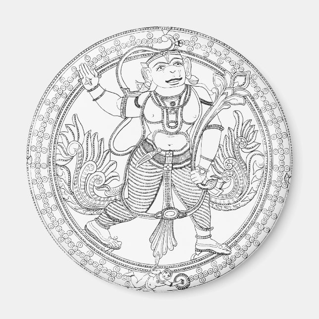 Hanuman Monkey God Magnet (Front)