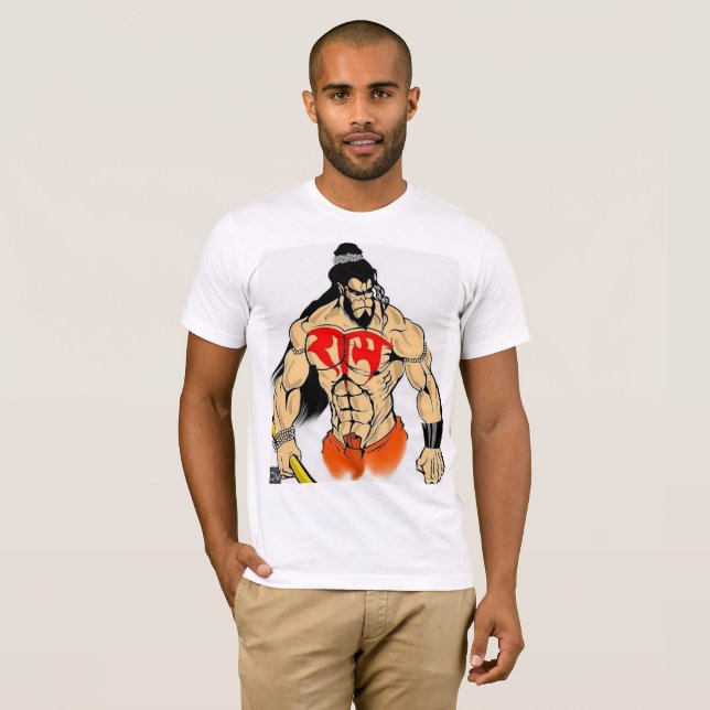 Hanuman Print T Shirt (Front Full)