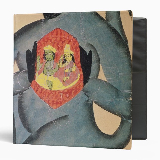 Hanuman revealing Rama and Sita 3 Ring Binder (Front/Inside)